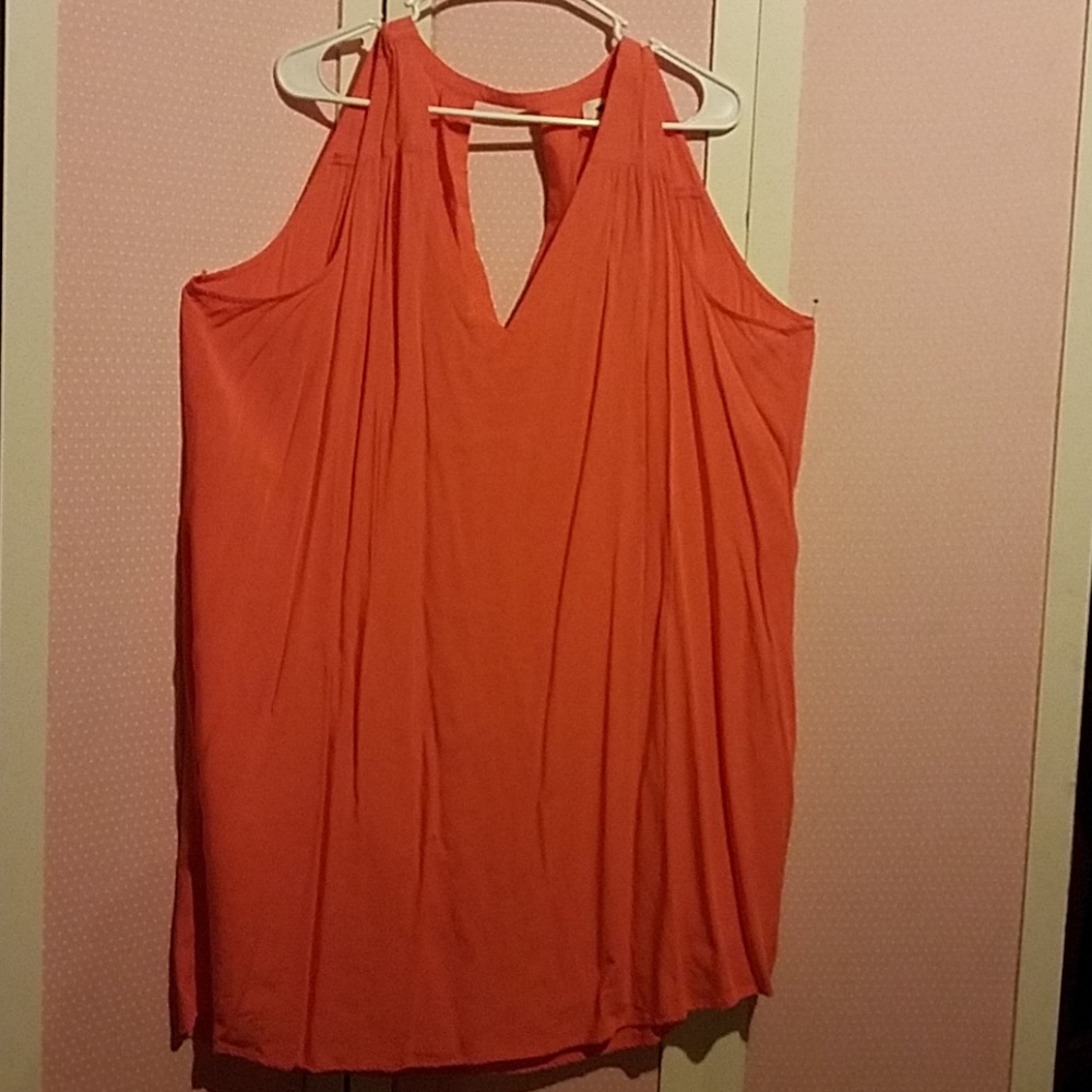 Old Navy XXL Coral shift dress, Keyhole back